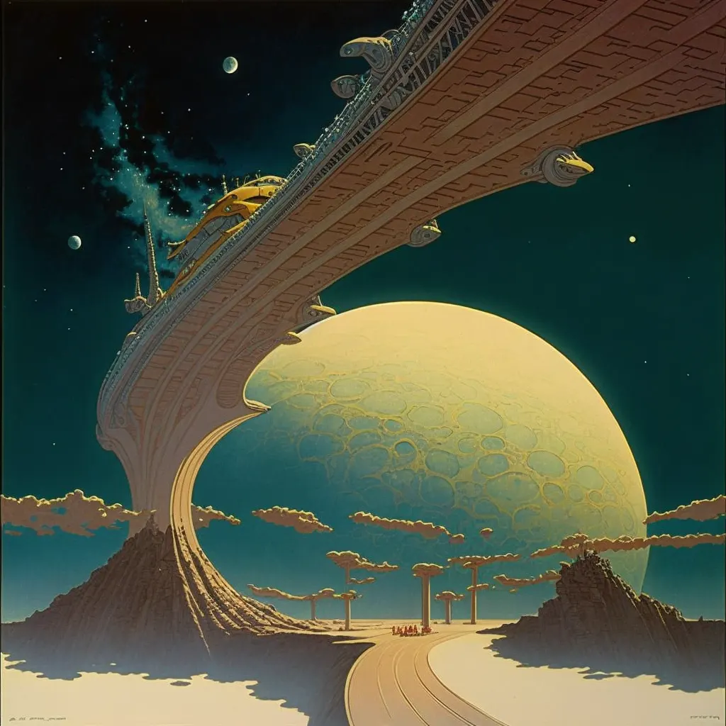 Bridge on another planet